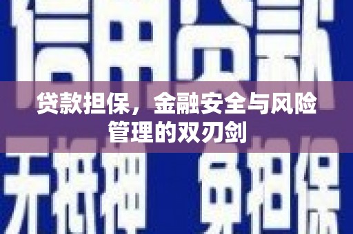 常熟贷款担保，金融安全与风险管理的双刃剑