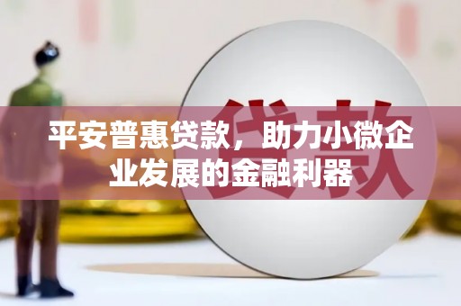 常熟平安普惠贷款，助力小微企业发展的金融利器